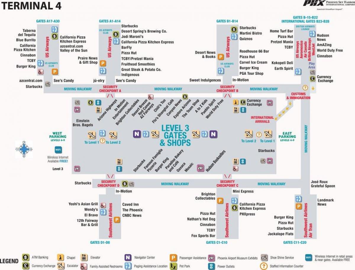 Фенікс термінал аеропорту 4 карта