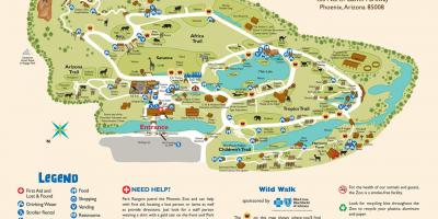 Карта зоопарк Фенікса